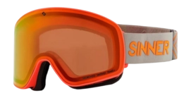 Skibril Sinner Snowghost Matte Orange Neon Double Sintrast-Trans+