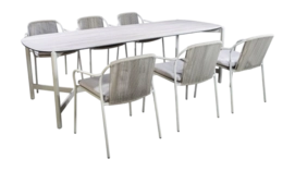 2---2024-YOI-Vedella-dining-set-Salix-flax-beige-6-x-Vedella-arm-chair-1-x-Vedella-dining-table-244-x-95-cm-salix-HPL-wood-decor