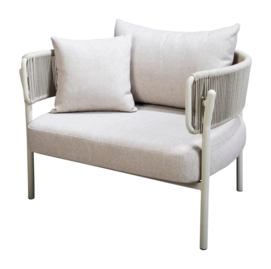 Loungestoel Yoi Camilo Alu Salix / Flax Beige