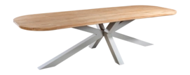 Tuintafel Yoi Noas Alu Salix / Teak 280 x 100 cm