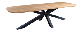 Tuintafel Yoi Noas Alu Dark Grey / Teak 280 x 100 cm