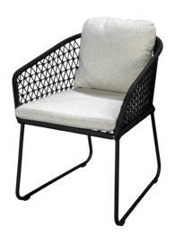Tuinstoel Yoi Bara Black Wool White