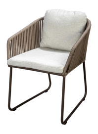 Tuinstoel Yoi Calera Dining Bronze Wool White