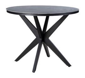 Tuintafel Yoi Calma High Dining Rond Zwart Slate 120 cm