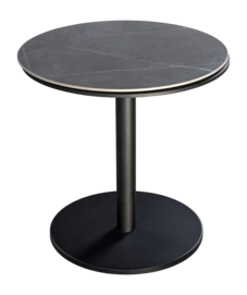Bijzettafel Yoi Millor Black Slate Ø50 x 50 cm