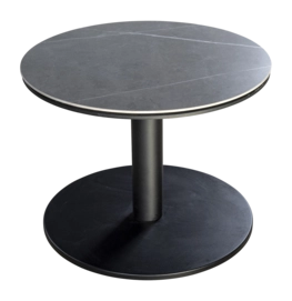 Bijzettafel Yoi Millor Black Slate Ø60 x 45 cm