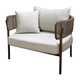 Loungestoel Yoi Santiago Dark Grey Mixed Grey