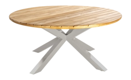 Tuintafel Yoi Noas Low Dining Salix Teak Ø150