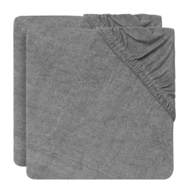 Housse de Matelas à Langer Jollein Éponge 75x85cm Storm Grey (2pack)