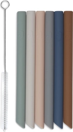Strohhalm Jollein Silikon Strohhalme Multicolour (6er Pack)