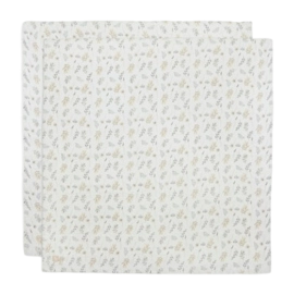 Wickeltuch Jollein Hydrophiler Stoff Large 115x115cm Wild Flowers (2er-Pack)