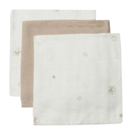 Monddoekje Jollein Monddoekje Hydrofiel Stargaze Biscuit (3pack)
