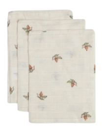Washandje Jollein Hydrofiel Washandje 15x20cm Rosehip (3pack)
