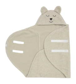 Wikkeldeken Jollein Bear Boucle Olive Green