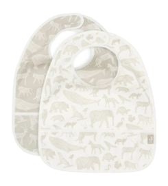 Latz Jollein Waterproof Animals Nougat (2er-Pack)
