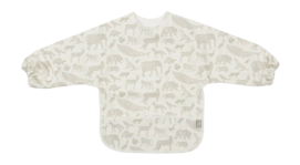 Slab Jollein Waterproof met Mouw Animals Olive Green