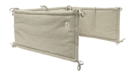 Hoofdbeschermer Jollein Bedomrander/Boxomrander 180x30cm Soft Waves Olive Green