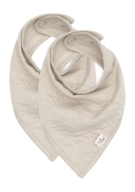 Bavoir Jollein Bandana Soft Waves Nougat (2pack)