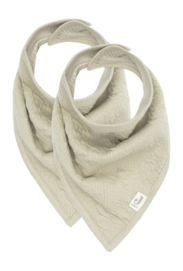 Latz Jollein Bandana Soft Waves Olive Green (2er-Pack)