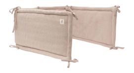 Hoofdbeschermer Jollein Bedomrander/Boxomrander 180x30cm Grain Knit Wild Rose