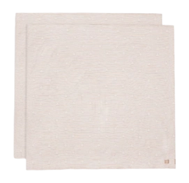 Wickeltuch Jollein Hydrophiler Stoff Large 115x115cm Miffy Stripe Biscuit (2er-Pack)
