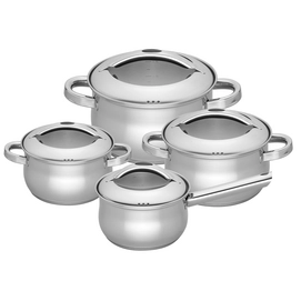 Pannenset Sola Folklore (4-delig) Zilver