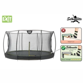 Trampoline Exit Toys Inground Silhouette 427 Safetynet