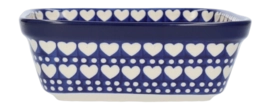 Ovenschaal Bunzlau Castle Vierkant Blue Valentine (20 x 20 cm)