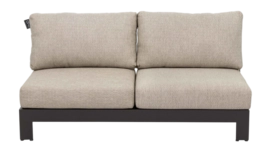 Loungebank Applebee Sticks And More Sofa 144 Aluminium Teak Taupe Coastal