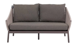 Loungebank Applebee Bijou Sofa 145 Aluminium Rope Weaving Taupe