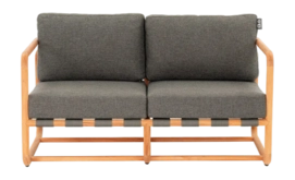 Loungebank Applebee Dolce Sofa 142 Teak Pavement Grey
