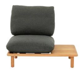 Loungestoel Applebee Sling Single Chair 108 Left Teak Natural Pavement