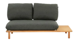 Loungebank Applebee Sling Sofa 175 Left Teak Natural Pavement
