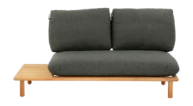 Loungebank Applebee Sling Sofa 175 Right Teak Natural Pavement