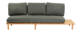 Loungebank Applebee Sling Sofa 242 Left Teak Natural Pavement
