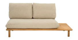 Loungebank Applebee Sling Sofa 175 Left Teak Natural Ecru