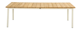 Tuintafel Applebee Milou Dining Table 240 Aluminium Teak Oyster Natural