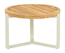 Bijzettafel Applebee Monaco Coffee Table 60 x 40 Aluminium Teak Oyster Natural