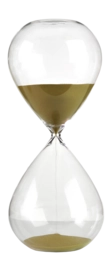 Ornament POLSPOTTEN Sandglass Ball Gold L