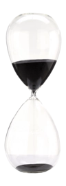 Ornament POLSPOTTEN Sandglass Ball Black XL