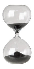 Ornament POLSPOTTEN Sandglass Ball Black S