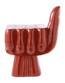 Stoel POLSPOTTEN Chair Fist Coral Red
