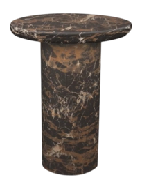 Table de Bout POLSPOTTEN Mob Marble Dark Brown