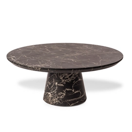 Coffee Table POLSPOTTEN Disc Marble Look Black