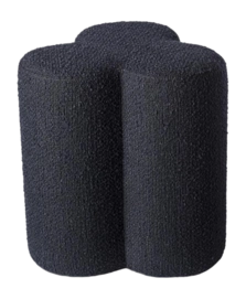 Tabouret POLSPOTTEN Clover Boucle Dark Blue