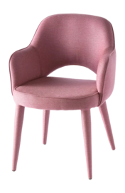 Chair POLSPOTTEN Cosy Berry Pink