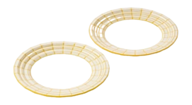 Plate POLSPOTTEN Digi Yellow S (Set of 2)