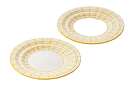 Plate POLSPOTTEN Digi Yellow L (Set of 2)