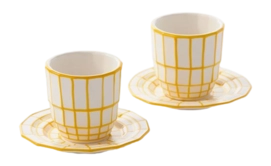 Espresso Mug POLSPOTTEN Espresso Digi Yellow (Set of 2)