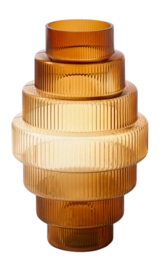 Vase POLSPOTTEN Steps Ochre XXL